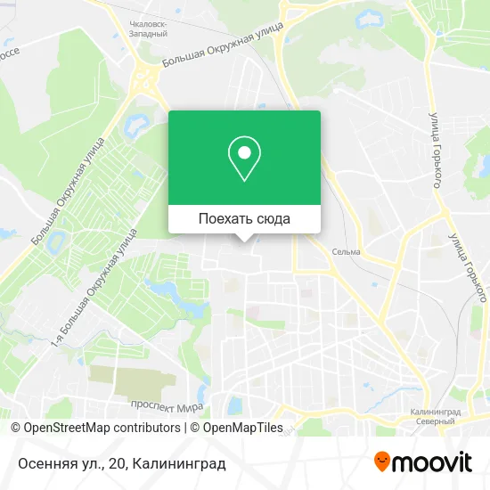 Карта Осенняя ул., 20
