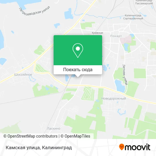 Карта Камская улица