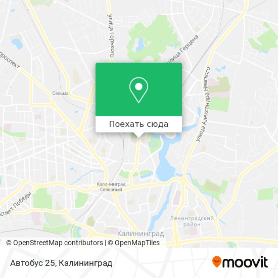 Карта Автобус 25