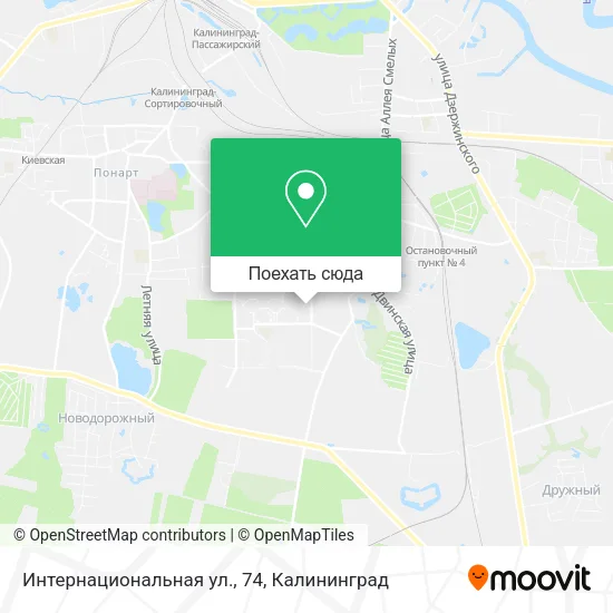 Карта Интернациональная ул., 74