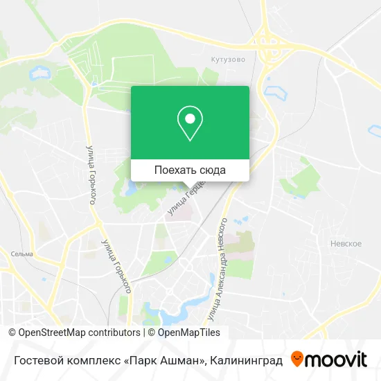 Карта Гостевой комплекс «Парк Ашман»
