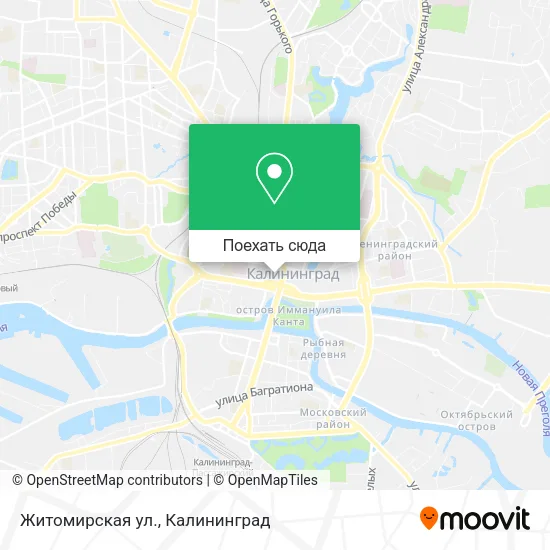 Карта Житомирская ул.