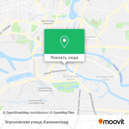 Карта Эпроновская улица