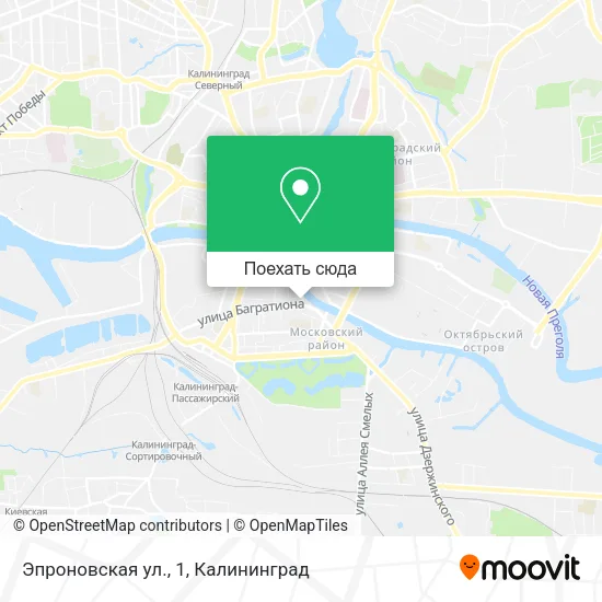Карта Эпроновская  ул., 1