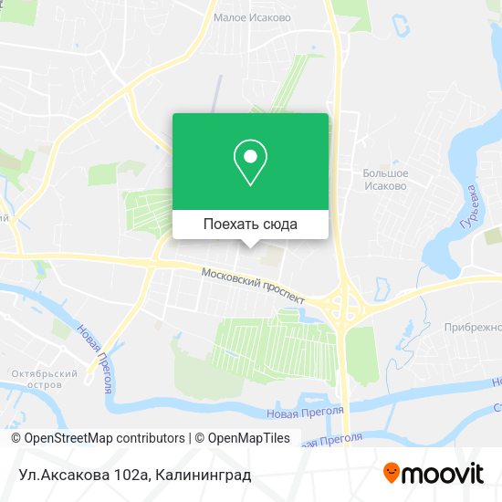 Карта Ул.Аксакова 102а