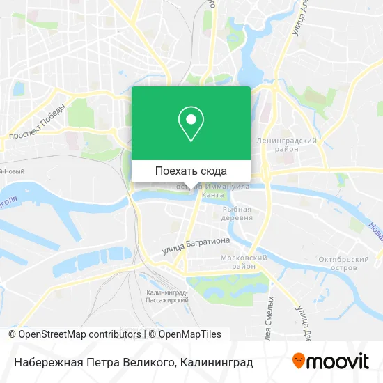 Карта Набережная Петра Великого