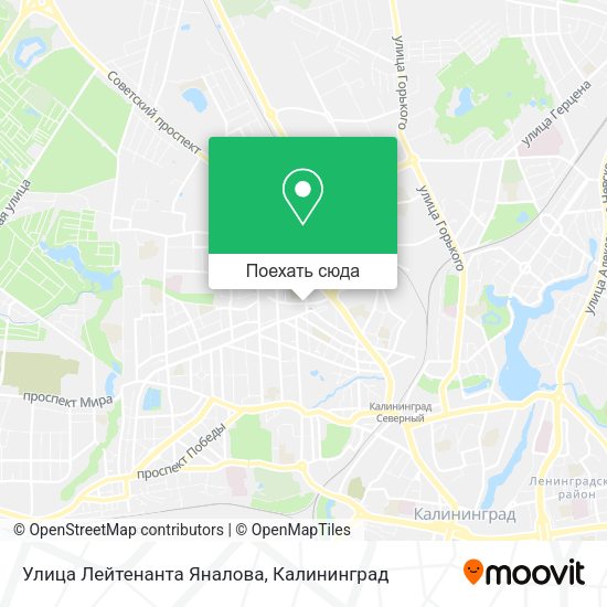 Карта Улица Лейтенанта Яналова