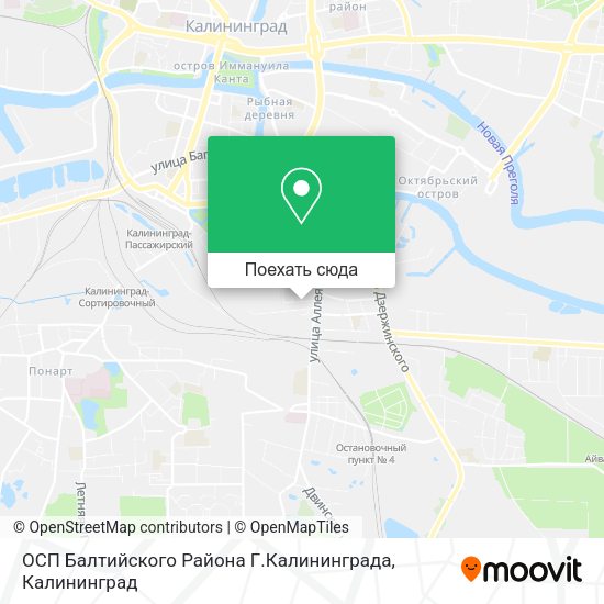 Карта ОСП Балтийского Района Г.Калининграда