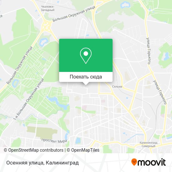 Карта Осенняя улица