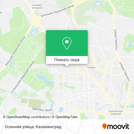 Карта Осенняя улица