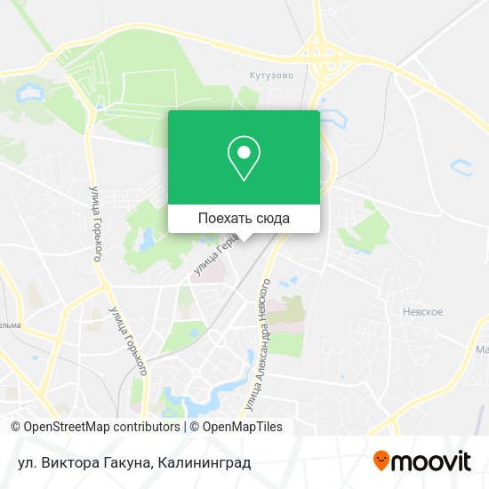 Карта ул. Виктора Гакуна