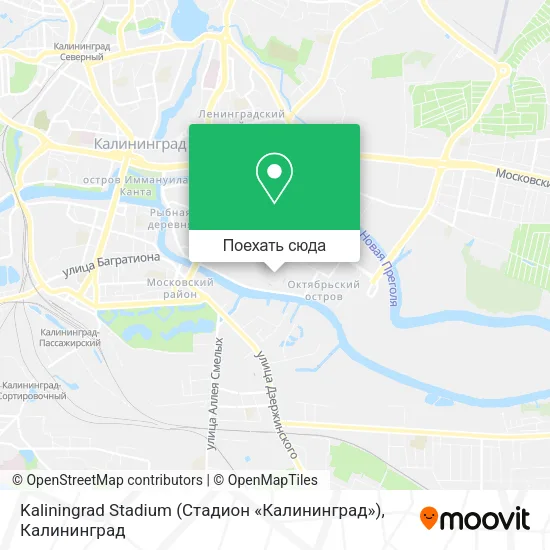 Карта Kaliningrad Stadium (Стадион «Калининград»)