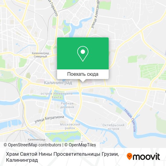 Карта Храм Святой Нины Просветительницы Грузии