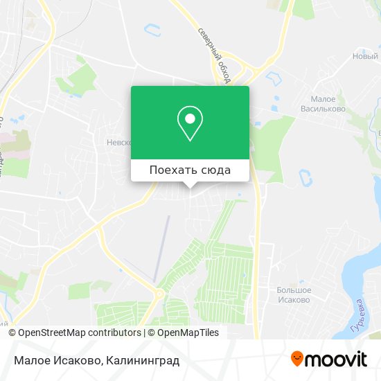 Карта Малое Исаково
