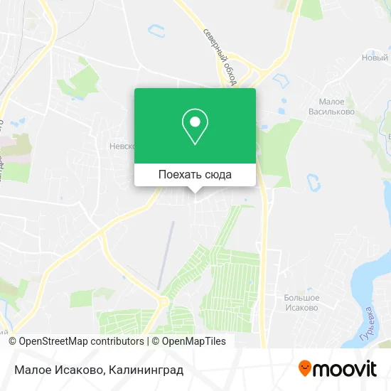 Карта Малое Исаково