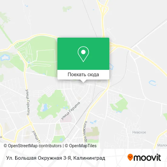 Карта Ул. Большая Окружная 3-Я