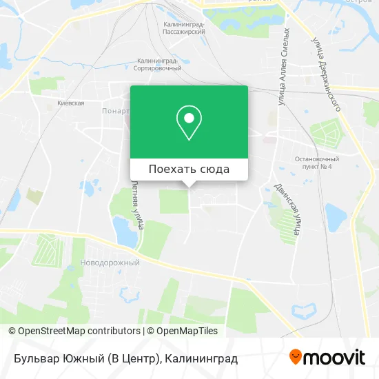 Карта Бульвар Южный (В Центр)