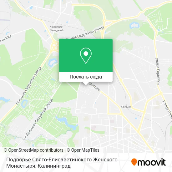 Карта Подворье Свято-Елисаветинского Женского Монастыря