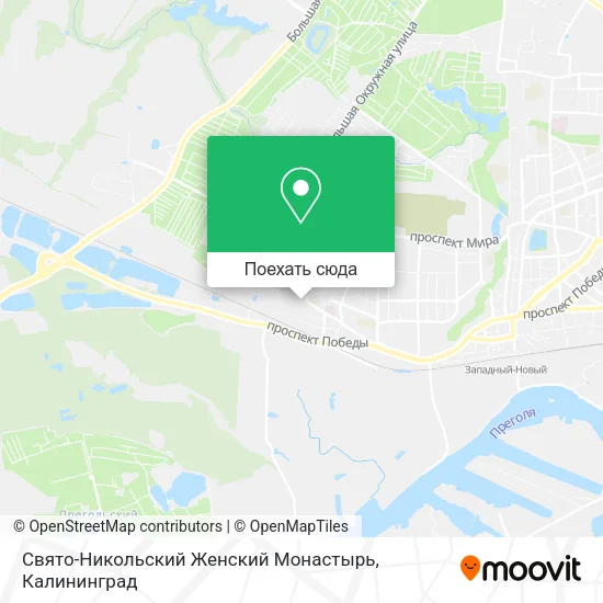 Карта Свято-Никольский Женский Монастырь