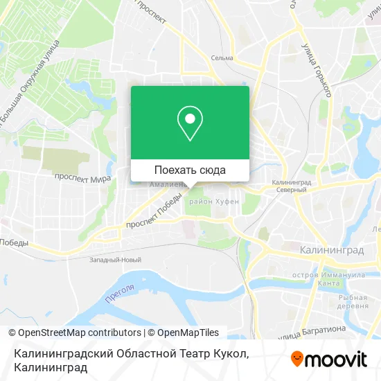 Карта Калининградский Областной Театр Кукол