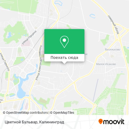 Карта Цветной Бульвар