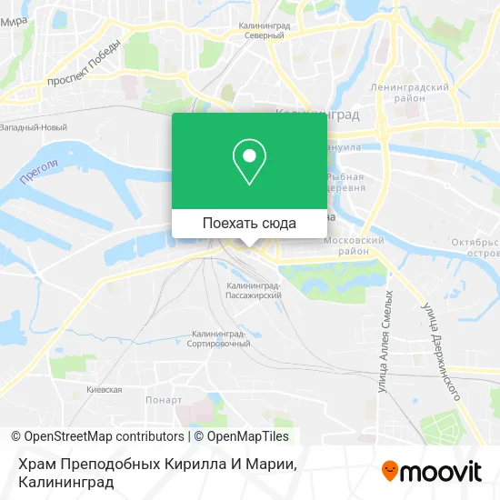 Карта Храм Преподобных Кирилла И Марии