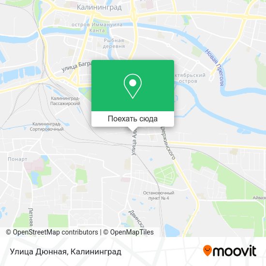 Карта Улица Дюнная