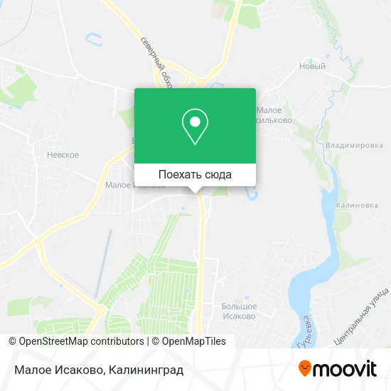Карта Малое Исаково