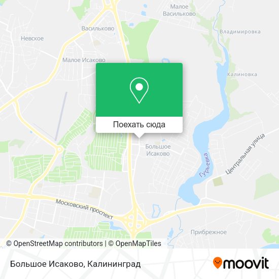 Карта Большое Исаково