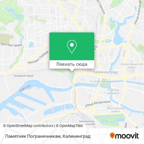 Карта Памятник Пограничникам