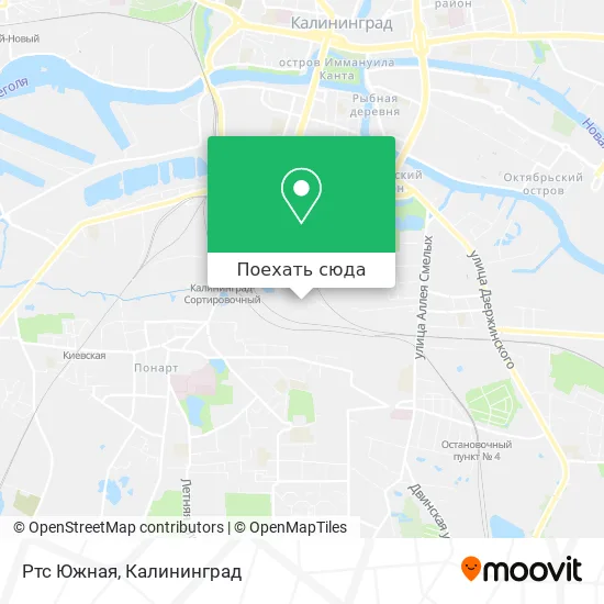 Карта Ртс Южная