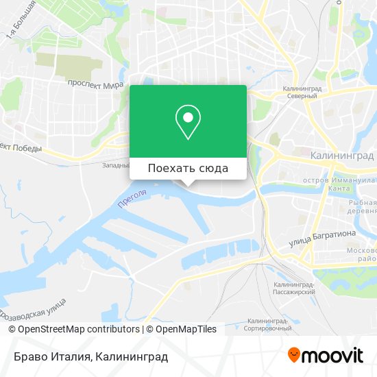 Карта Браво Италия
