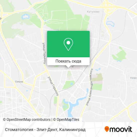 Карта Стоматология - Элит-Дент