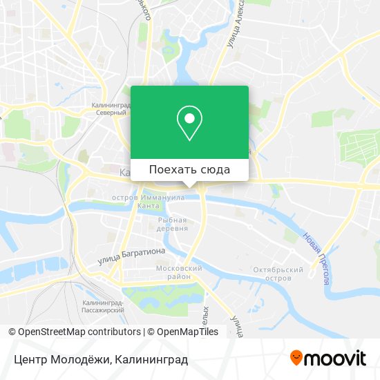 Карта Центр Молодёжи