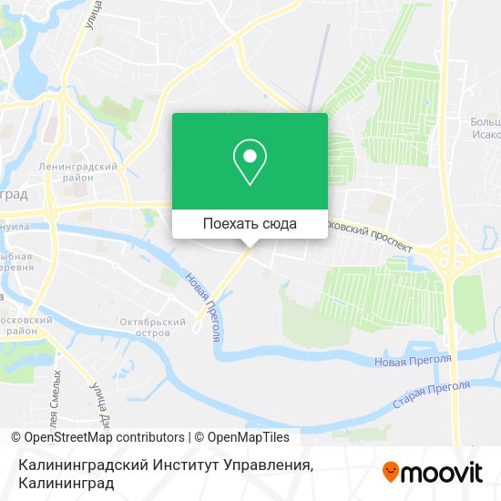 Карта Калининградский Институт Управления