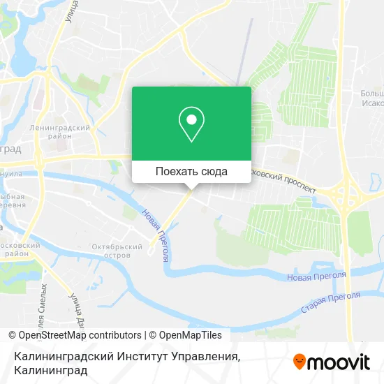 Карта Калининградский Институт Управления