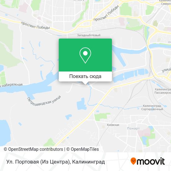 Карта Ул. Портовая (Из Центра)