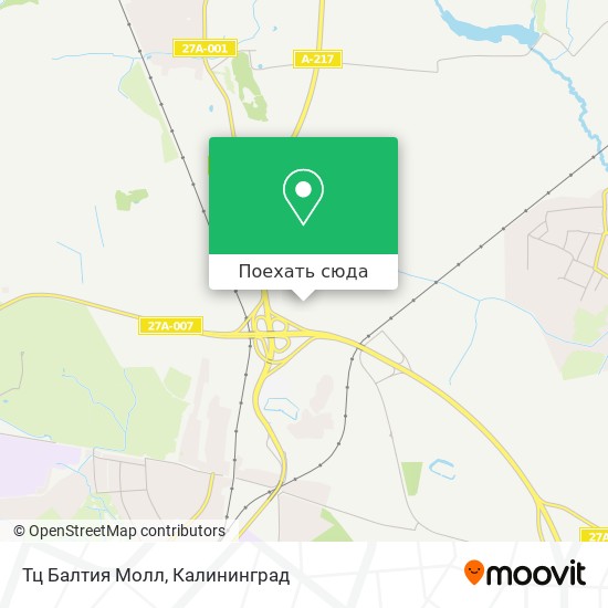 Карта Тц Балтия Молл