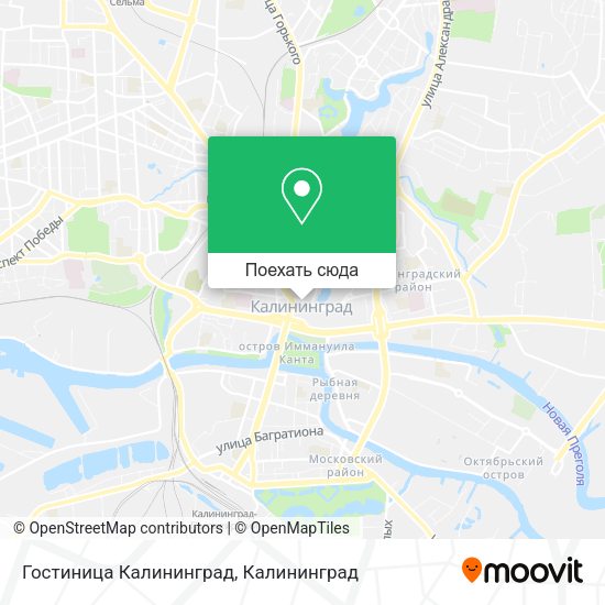 Карта Гостиница Калининград