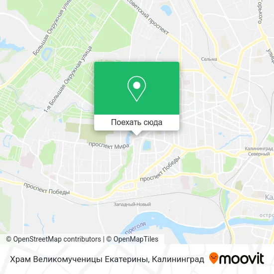Карта Храм Великомученицы Екатерины