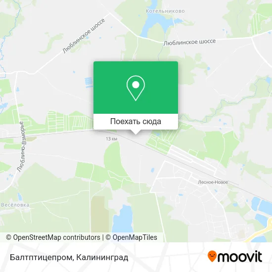 Карта Балтптицепром