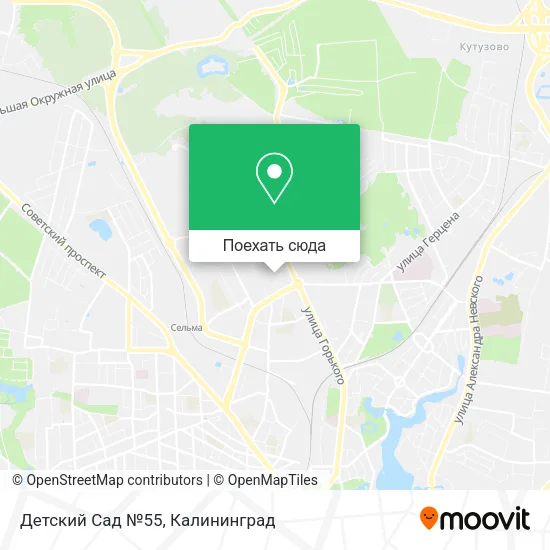 Карта Детский Сад №55