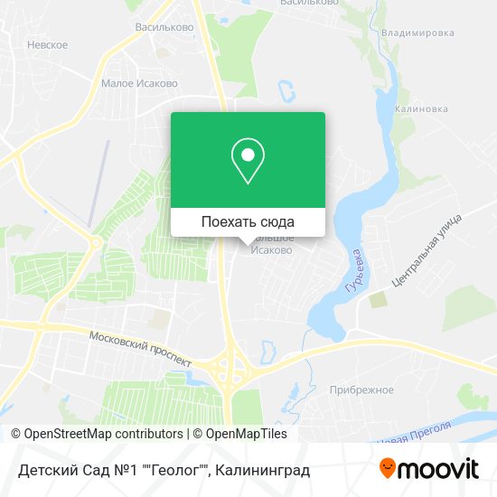 Карта Детский Сад №1 ""Геолог""