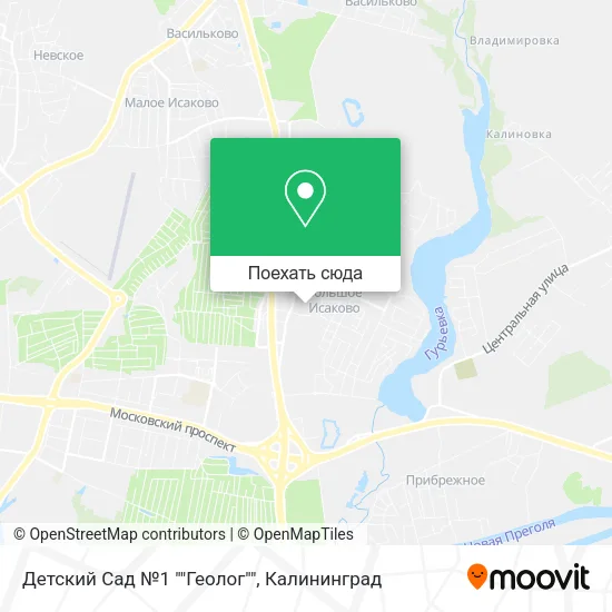 Карта Детский Сад №1 ""Геолог""