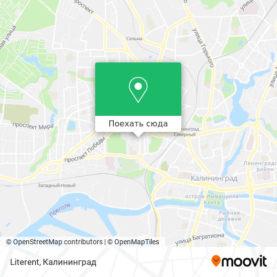 Карта Literent