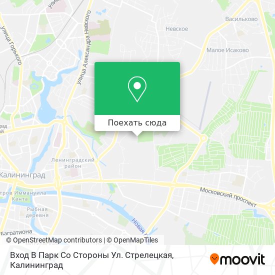 Карта Вход В Парк Со Стороны Ул. Стрелецкая
