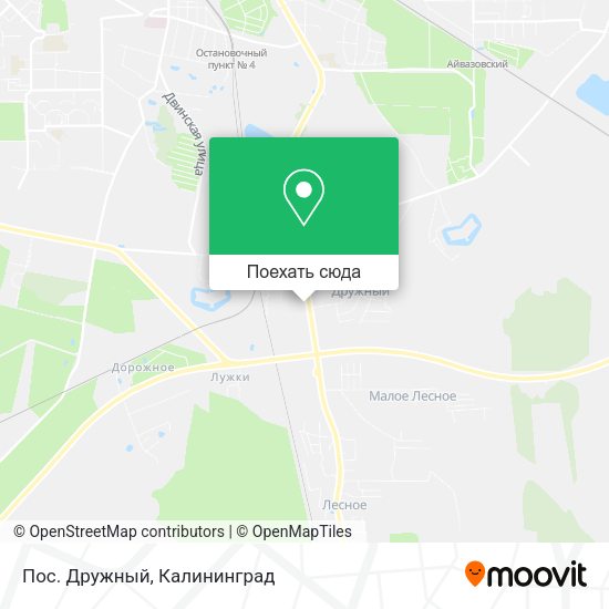 Карта Пос. Дружный