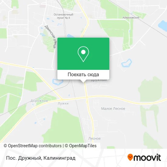 Карта Пос. Дружный