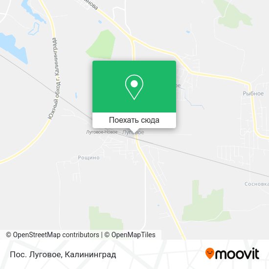 Карта Пос. Луговое