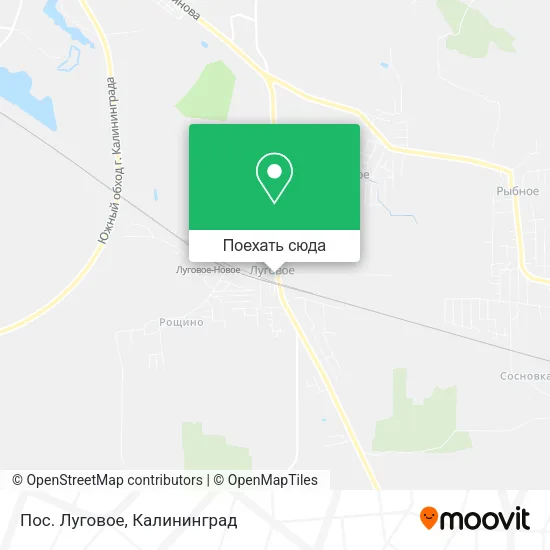 Карта Пос. Луговое